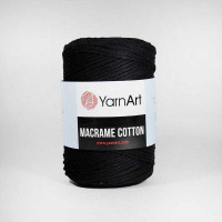 Macrame Cotton Цвет 750 черный