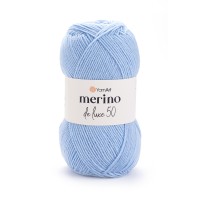 Merino de Luxe 50 Цвет 215 голубой
