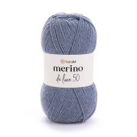 Merino de Luxe 50 Цвет 3864 серо - синий