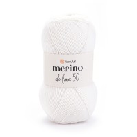 Merino de Luxe 50 Цвет 501 белый