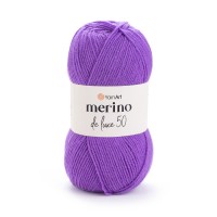 Merino de Luxe 50 Цвет 9561 темная сирень