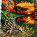 Жирафы. Схема для вышивания бисером
