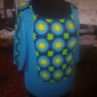 Пуловер из круглых мотивов от автора Елена Стрига