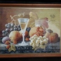 Натюрморт с вином и фруктами от автора Ирина