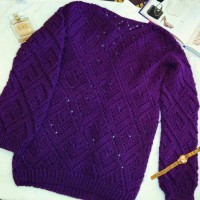 Ажурный пуловер от автора Лилия